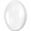 Clear glass oval 18x25mm